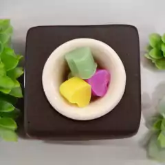 KIT DIFUSOR DE CERA RECTANGULAR CAFÈ CON WAXMELTS (figuras de cera aromaticas para difusor) - ENCIENDE TU LUZ MX