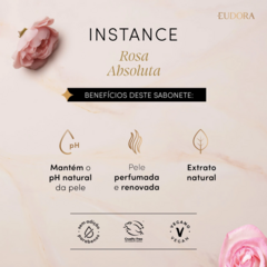 Sabonete Vegetal em Barra Instance Rosa Absoluta- 4 unidades - comprar online