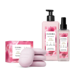 KIT Instance Rosa Absoluta Spray Perfumado / Creme / Sabonete