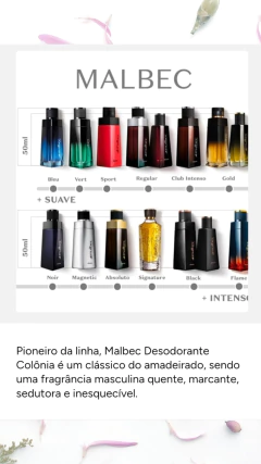 Malbec O Boticário Colônia 100ml Tradicional Masculino + (BRINDE) - comprar online
