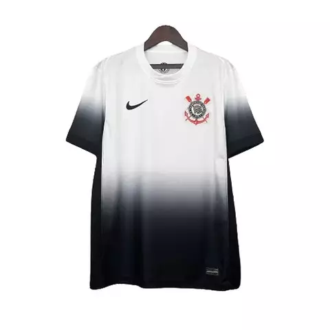 Camisa Corinthians I 24/25 Torcedor Nike Masculina - Branco e Preto