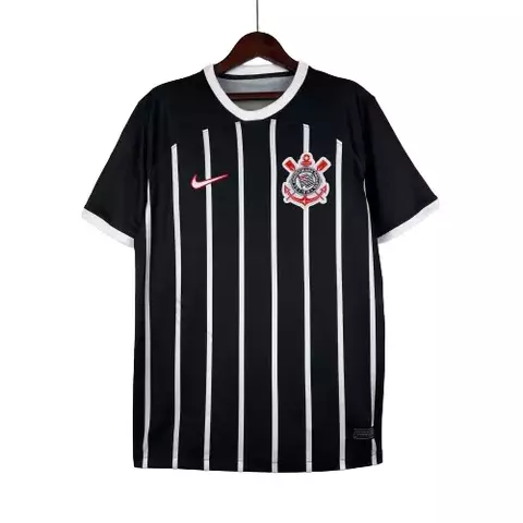 Camisa Corinthians Away 23/24 Torcedor Nike masculino - Preto/Branco