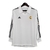 Camisa Retrô Real Madrid I 2002 manga longa - Masculina Adidas - Branca com listras pretas
