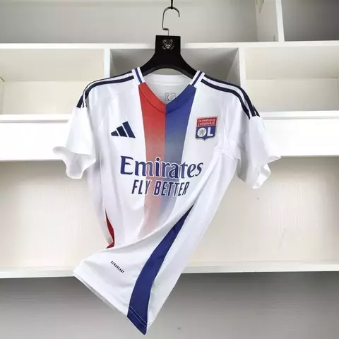 Camisa Lyon I 24/25 - Torcedor Adidas Masculina - Branca