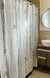 CORTINA DE BAÑO DE GASA PINTADA A MANO - ALMACEN DE TELAS 