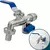 Torneira Duas Saídas Tanque Máquina de LavarJardim Quintal Parede Esfera Uso Geral Alavanca Metal 1/4 de Volta