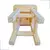 BANQUETA DE PINUS NATURAL 300X300X250MM - Settis Madeireira