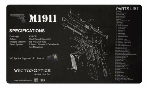 Gun Pad Vector M1911 51x30,5cm