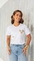 T-shirt Gola Tradicional Aplicação Estrela Dourada na internet