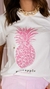 T-shirt Gola Tradicional Estampa abacaxi Rosa - Milla Fulô Store