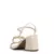 Sandália Off White Enfeite Corrente - Lizzie Shoes