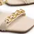 Sandália Off White Enfeite Corrente - loja online