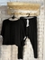 Pijama modal soft negro manga 3/4 (talles: M, L, XL, XXL) - comprar online
