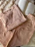 Pijama largo plush rosa viejo