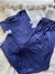 Pijama modal soft azul marino manga 3/4 (talle L y XXXL) - tienda online