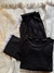 Pijama modal soft negro manga 3/4 (talles: M, L, XL, XXL) - Lima Boutique