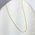 Corrente Singapura Banhada a Ouro 0,2mm - Elegância e Sofisticação a Cada Detalhe