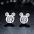 Brinco Mickey – Prata 925 com Zircônia.