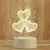 Luminária LED de Mesa Decorativa 3 Cores Brilho Criativo - loja online