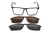 Armação De Acetato Clipon 92313 C1 Preto