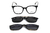 OUT Armação De Acetato Clipon C1003 C1 Preto