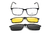 Armação De Acetato Clipon 82028 C05 Preto/Azul