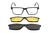 Armação De Acetato Clipon Ka2948 C1 Preto