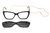 Armação De Acetato Clipon Vlf26005 C1 Preto
