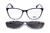 Armação De Acetato Clipon Az3688 C03 Azul