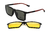 OUT Armação De Acetato Clipon 82026 C02 Preto/Vermelho - comprar online