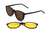 OUT Armação De Acetato Clipon 5470 C03 Marrom - comprar online