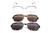 Armação De Metal Clipon 5854 C6 Bronze
