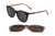 OUT Armação De Acetato Clipon C1003 C2 Marrom - comprar online