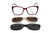 Armação De Acetato Clipon C1002 C5 Bordo