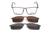 Armação De Acetato Clipon 92313 C5 Cinza