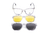Armação De Acetato Clipon 6604 C5 Cinza