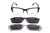 Armação De Acetato Clipon Sl1708 C2 Preto