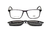 Armação De Acetato Clipon Pz10160T C6 Preto