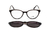 Armação De Acetato Clipon 82099 C04 Marrom
