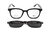 Armação De Acetato Clipon Pz10201T Col.1 Preto