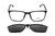 OUT-Armação De Acetato Clipon Zz4262 C01 Preto/Vermelho
