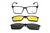 OUT Armação De Acetato Clipon 82026 C02 Preto/Vermelho