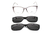 Armação De Acetato Clipon C1002 C3 Cinza