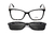 Armação De Acetato Clipon Vlf505 C1 Preto