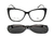OUT-Armação De Acetato Clipon Pz993a Col.1 Preto