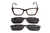 Armação De Acetato Clipon Sl1708 C5 Tarta