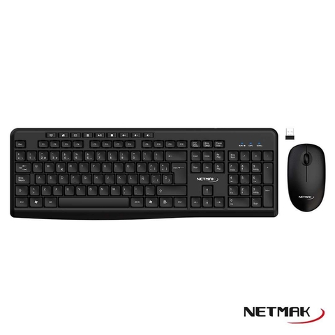 TECLADO + MOUSE WIRELESS NM-KB770 NETMAK