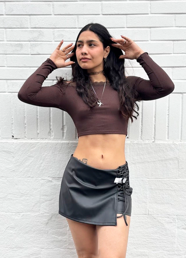 Short pollera engomado de Dasani