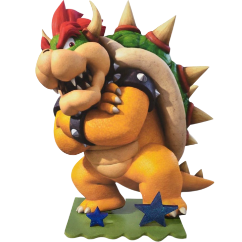 FIGURA EN ICOPOR BROWSER MARIO BROS