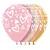 GLOBO LATEX REDONDO INFINITY CORAZONES BRILLANTES FASHION & METAL SURTIDO R12X12